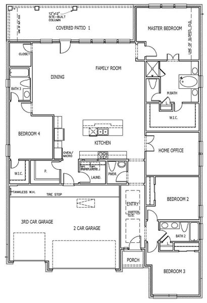 2D floor plan layout of this home in The Colony, Bastrop, TX (Image 2). 2D floor plan layout of this home in The Colony, Bastrop, TX (Image 2).