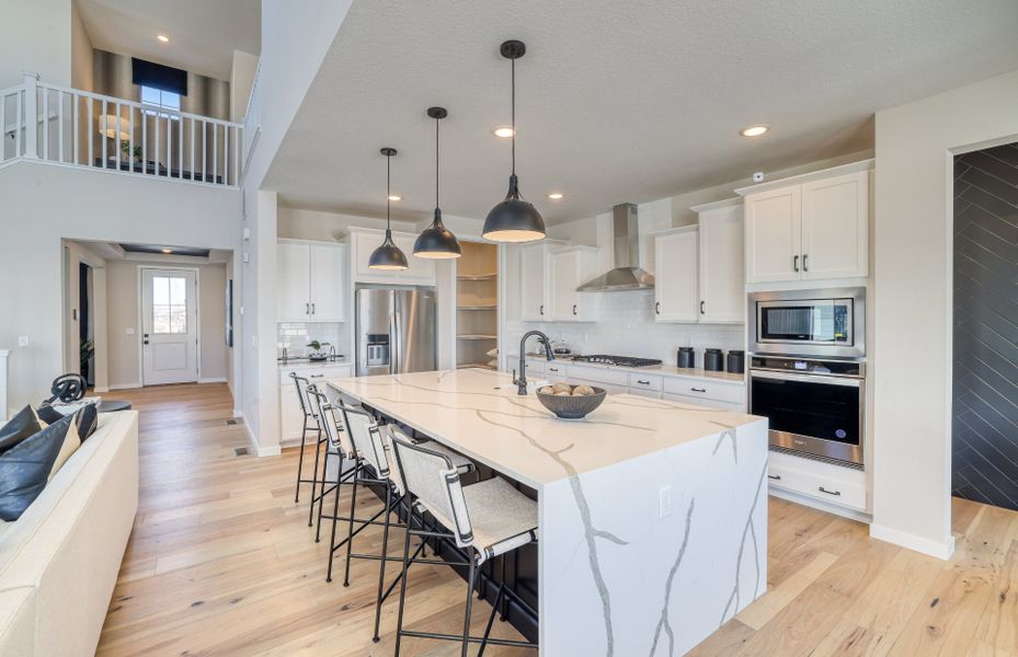Representative furnished interior of a home built from the Messina by Pulte Homes in Sterling Ranch, Littleton (Image 14).