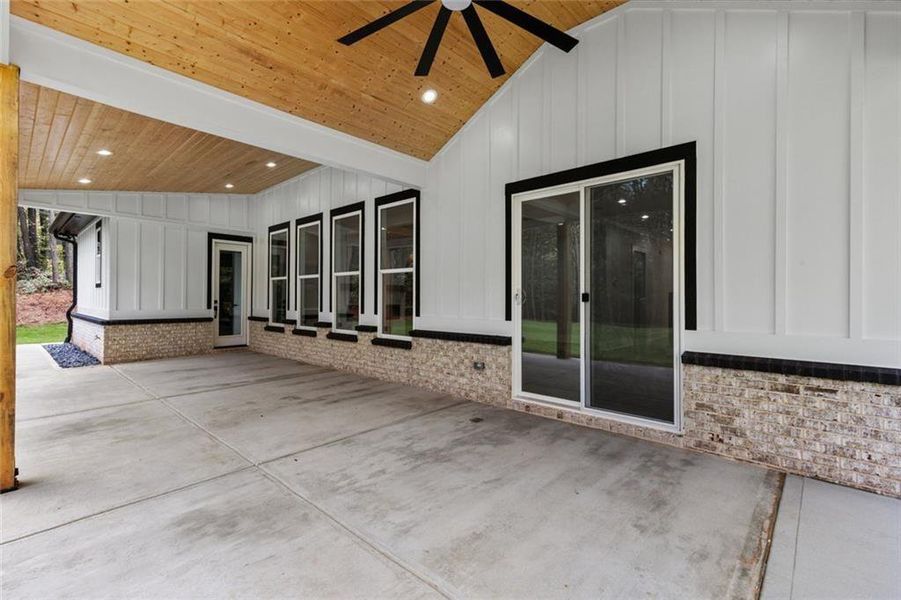 Exterior details and patio area of a home in , Winder (Image 4).