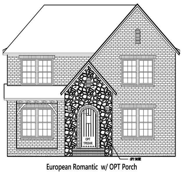 Representative rendering of the exterior for the Hickory by Cambridge Homes (Image 4).