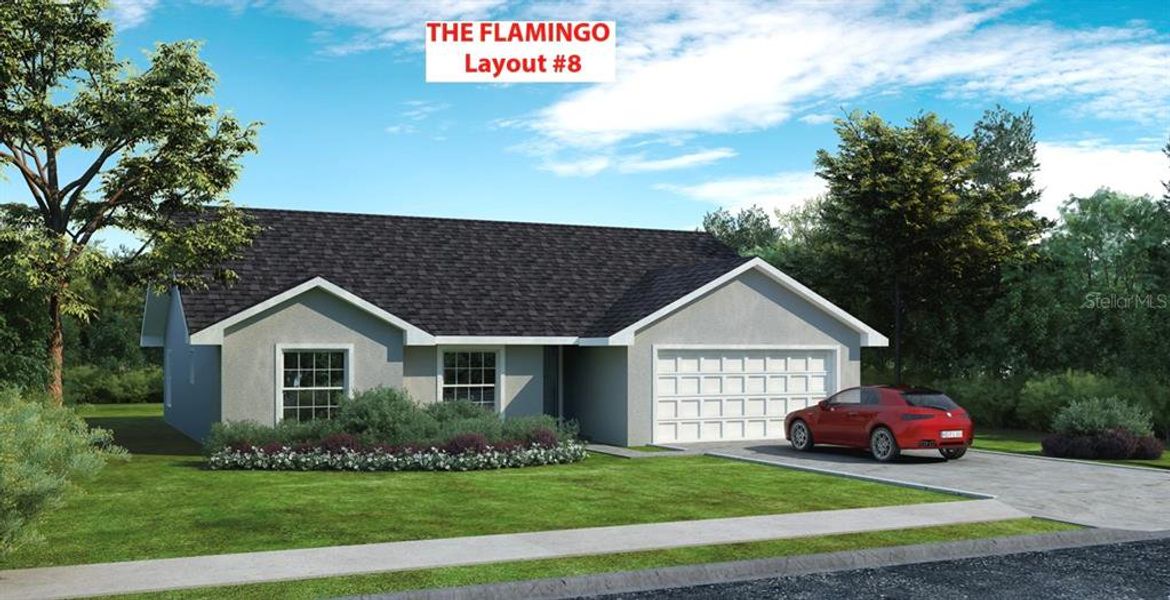 Front exterior of a new home in , Lakeland, FL, highlighting curb appeal (Image 1).