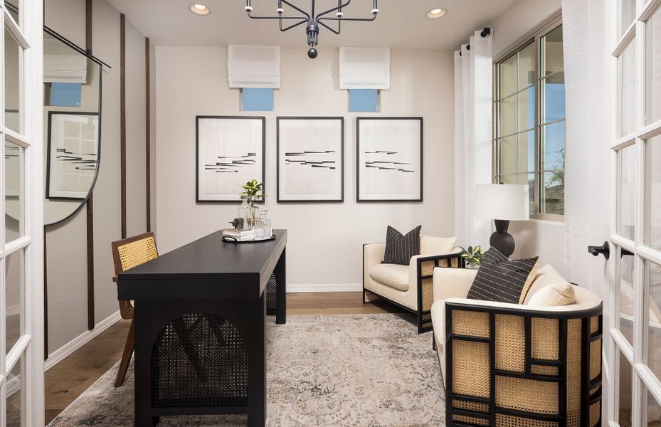 Furnished interior view inside a new home in Wolf Creek Run West, Strasburg (Image 3).
