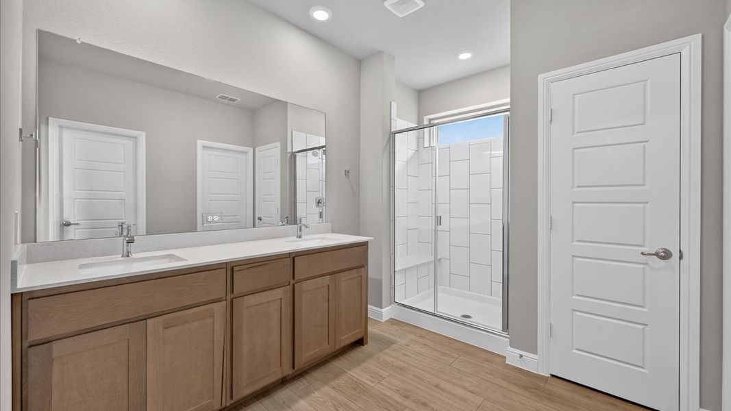 Furnished interior view inside a new home in Bluestem, Rhome (Image 7).