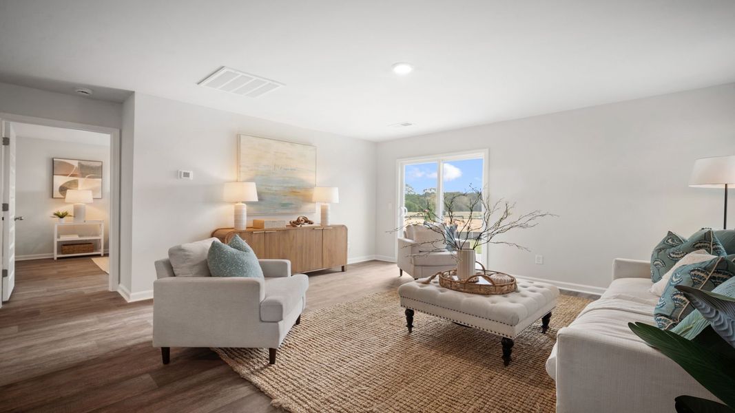 Furnished interior view inside a new home in The Retreat at East Argent, Ridgeland (Image 12). Furnished interior view inside a new home in The Retreat at East Argent, Ridgeland (Image 12).