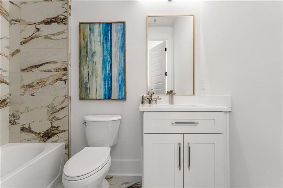 Furnished interior view inside a new home in , Atlanta (Image 14).