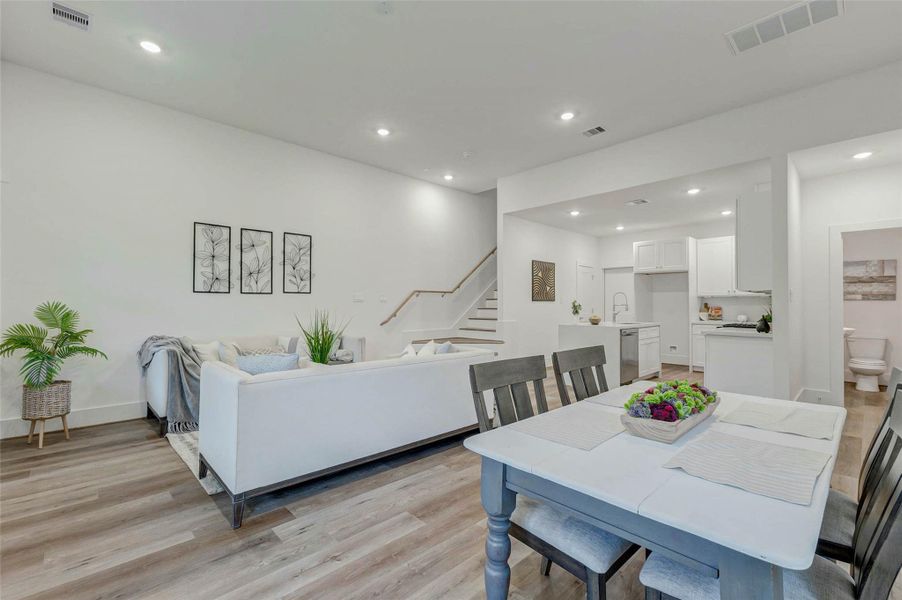 Furnished interior view inside a new home in , Houston (Image 6). Furnished interior view inside a new home in , Houston (Image 6).