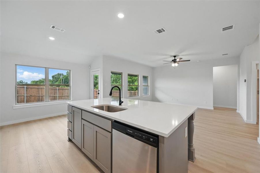 Furnished interior view inside a new home in Trail Creek, Cleburne (Image 13). Furnished interior view inside a new home in Trail Creek, Cleburne (Image 13).