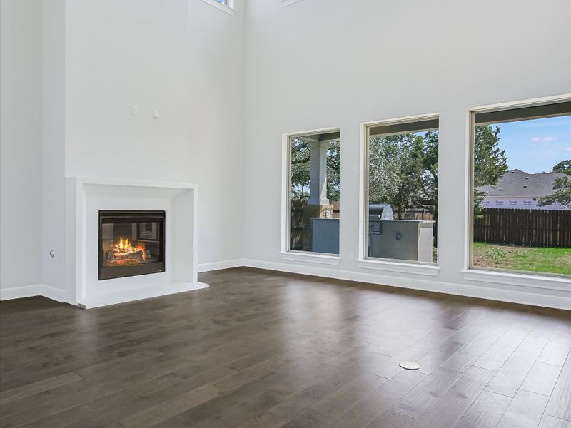 Representative unfurnished interior of a home built from the Topaz II by Giddens Homes in Riverstone, Georgetown (Image 25).