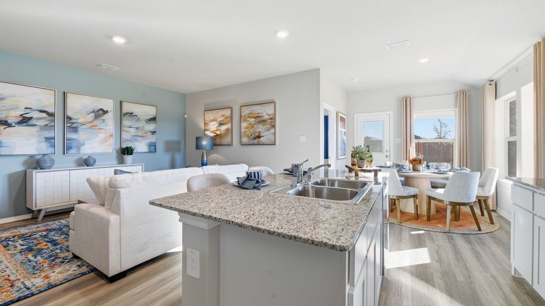 Furnished interior view inside a new home in Hickory Grove, Krum (Image 8).