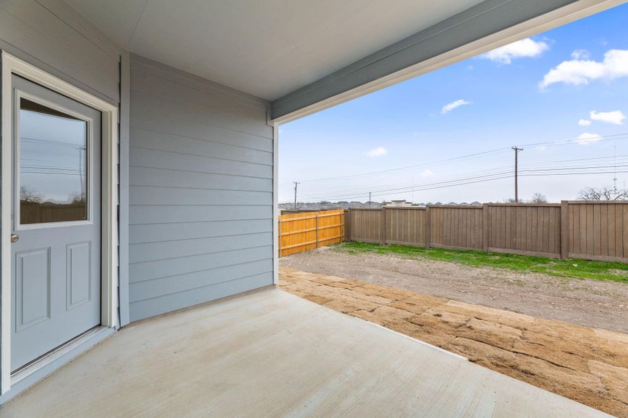 Exterior details and patio area of a home in Skyview, Belton (Image 2). Exterior details and patio area of a home in Skyview, Belton (Image 2).