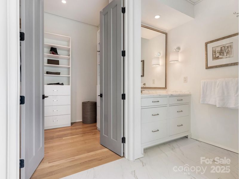 Primary Bathroom to Closet