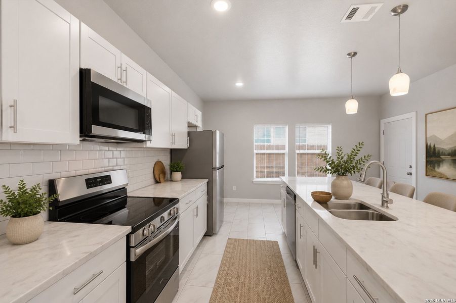 Furnished interior view inside a new home in , San Antonio (Image 8).