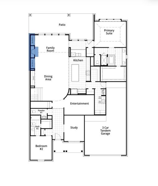 2D floor plan layout for the Stanley Plan by Highland Homes in Monterra: 70ft. lots, Rockwall, TX (Image 3). 2D floor plan layout for the Stanley Plan by Highland Homes in Monterra: 70ft. lots, Rockwall, TX (Image 3).
