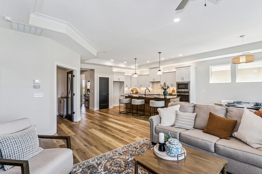 Furnished interior view inside a new home in The Courtyards at The Heritage, Andover (Image 6).