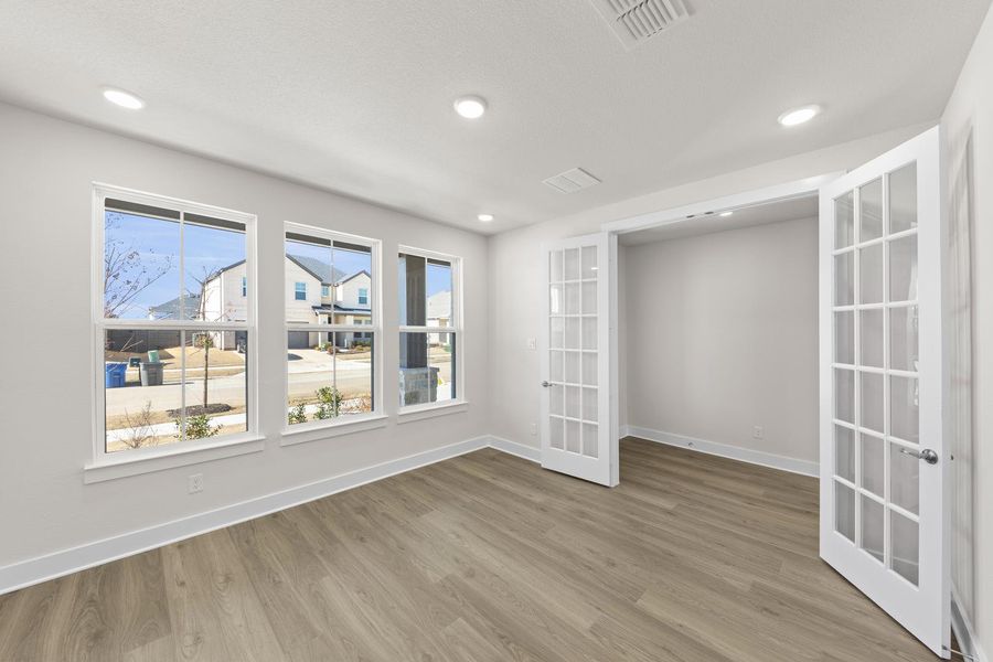 Spacious, unfurnished interior of a new home in Union Park, Little Elm (Image 11). Spacious, unfurnished interior of a new home in Union Park, Little Elm (Image 11).