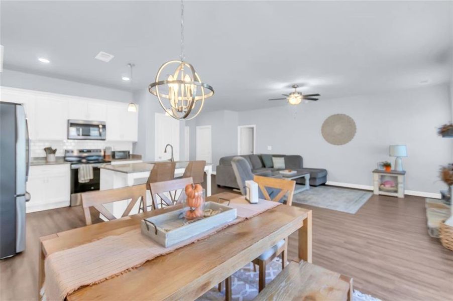 Furnished interior view inside a new home in , Clarkesville (Image 24).