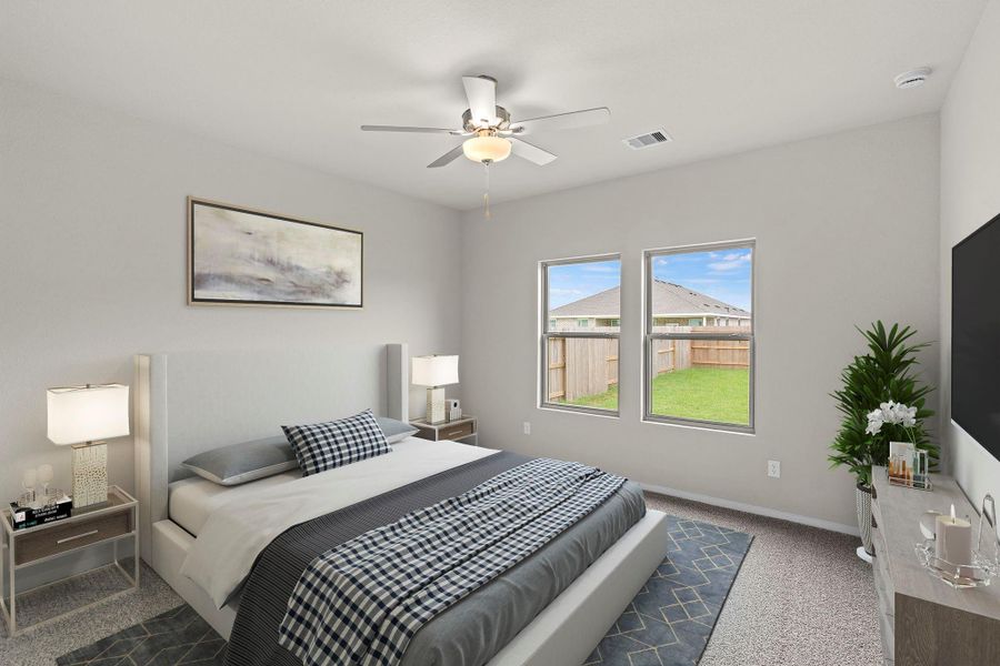 Furnished interior view inside a new home in Windrose Green, Angleton (Image 10).