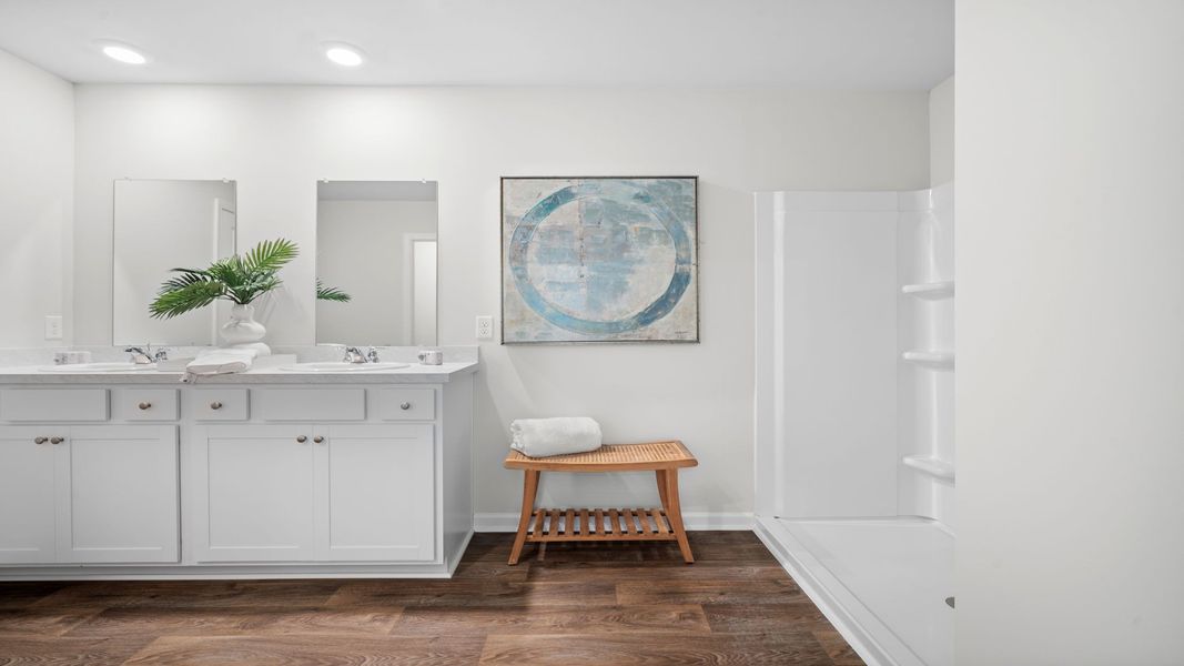 Furnished interior view inside a new home in The Lakes at North Glynn, Brunswick (Image 29).