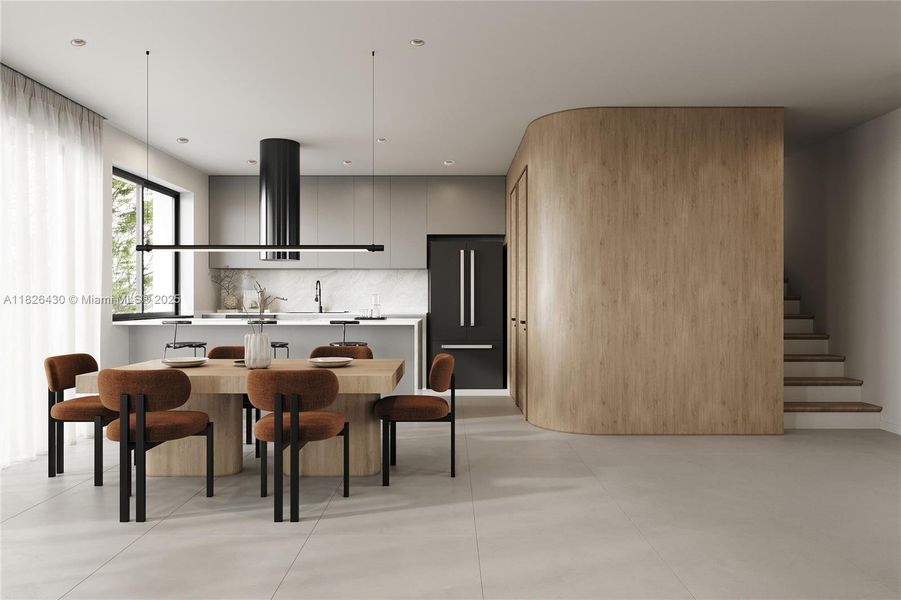 Furnished interior view inside a new home in , Miami (Image 7). Furnished interior view inside a new home in , Miami (Image 7).