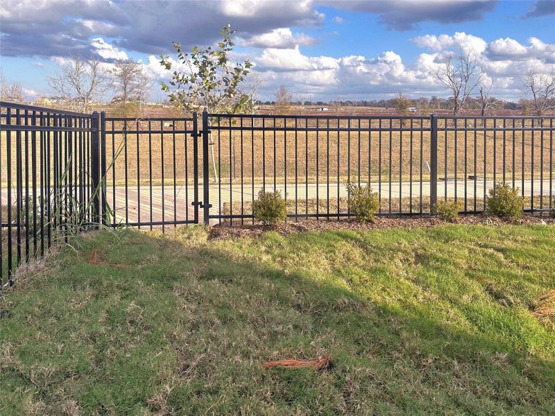 The Caldwell- Rear Yard has no neighbors!