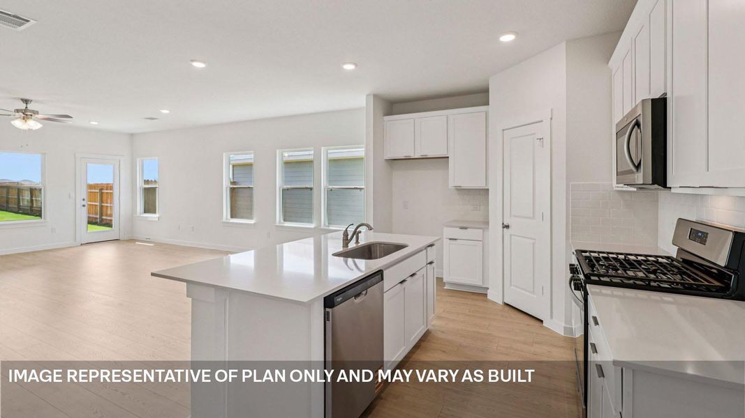 Furnished interior view inside a new home in Monarch Ranch, Manor (Image 4).