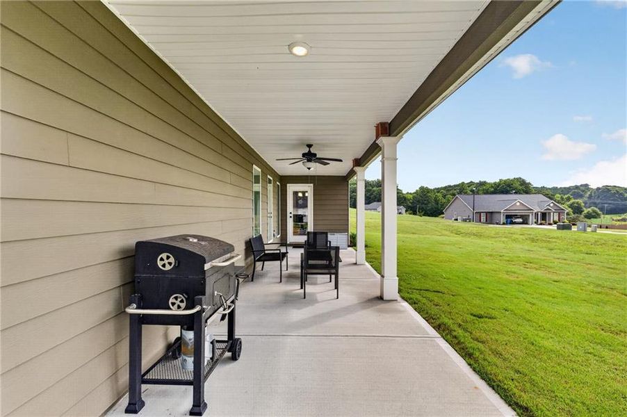 Exterior details and patio area of a home in , Winder (Image 29).