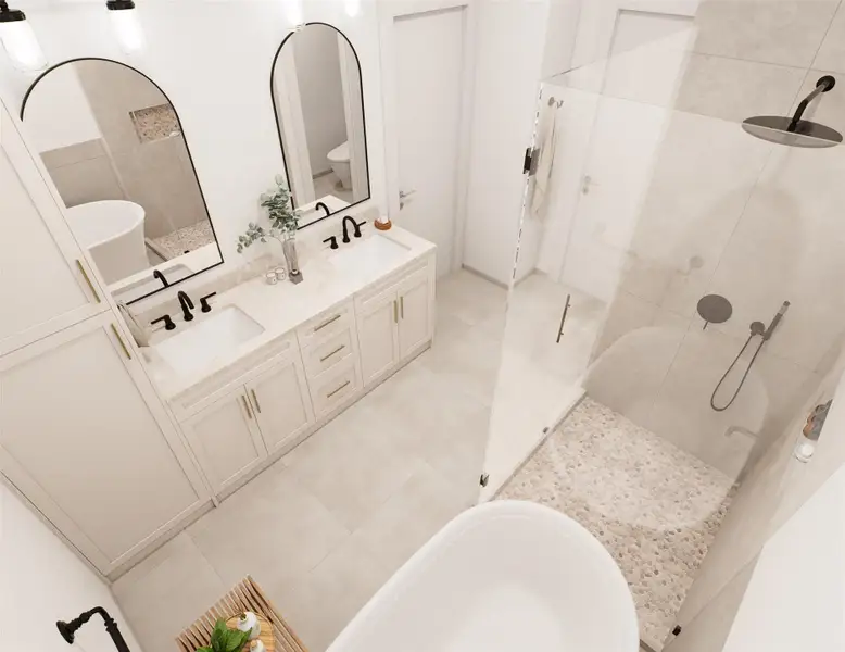 Furnished interior view inside a new home in , Houston (Image 26).