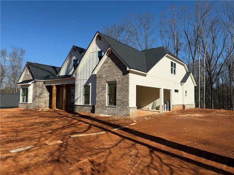 In-progress construction of a new home in , Pendergrass, GA (Image 40).