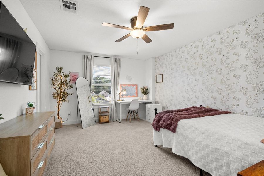 Generously sized guest bedrooms offer room to relax, work, or unwind, while huge walk-in closets provide incredible storage space—a standout feature your family and guests will love!