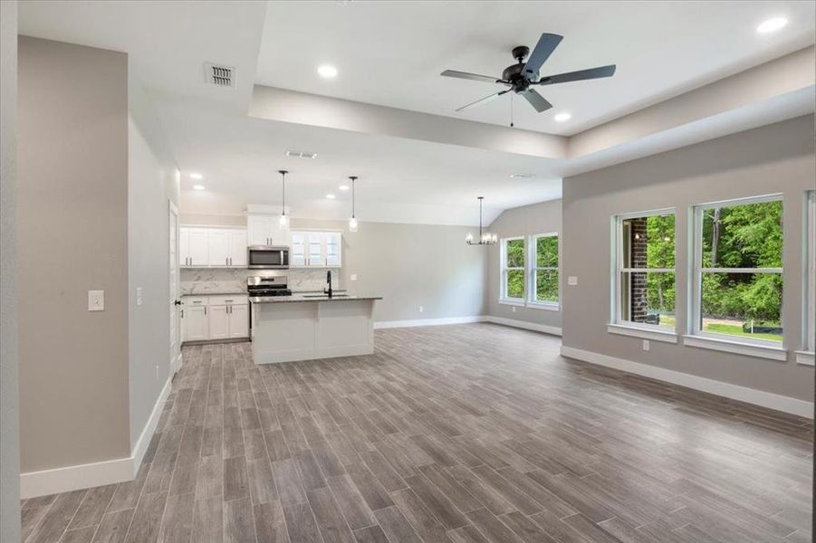 Furnished interior view inside a new home in , Lindale (Image 12). Furnished interior view inside a new home in , Lindale (Image 12).