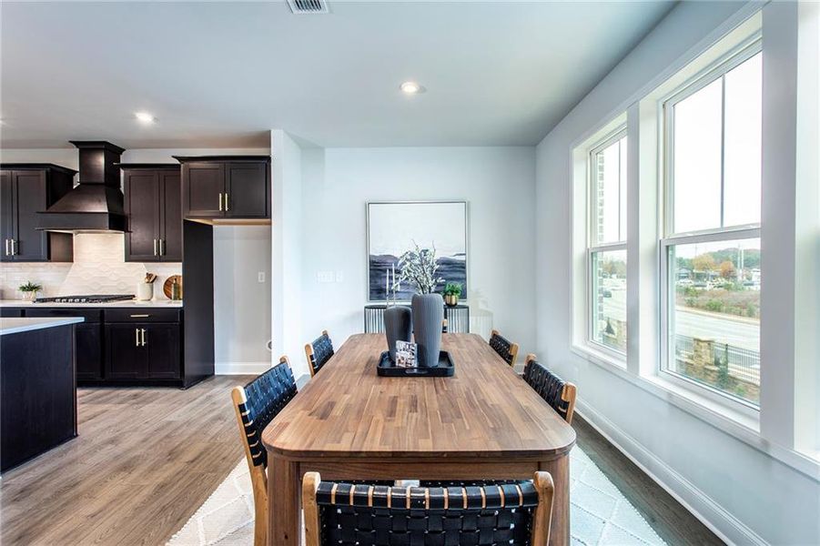 Furnished interior view inside a new home in Towne Village at Suwanee Dam, Sugar Hill (Image 12). Furnished interior view inside a new home in Towne Village at Suwanee Dam, Sugar Hill (Image 12).
