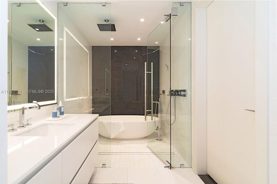 Furnished interior view inside a new home in Aston Martin Residences, Miami (Image 7).