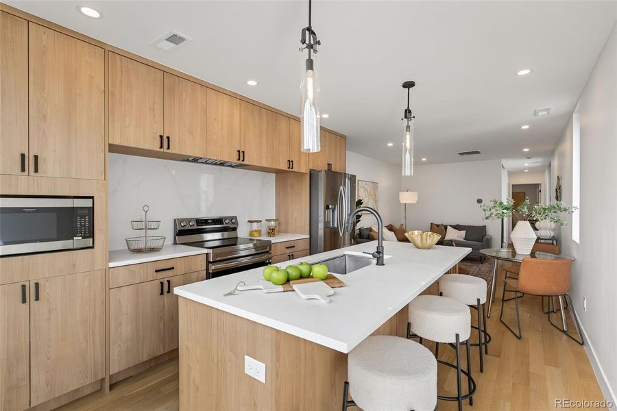 Furnished interior view inside a new home in , Denver (Image 15).