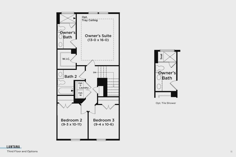 2D floor plan layout of this home in Parkview at Hamlin, Winter Garden, FL (Image 22). 2D floor plan layout of this home in Parkview at Hamlin, Winter Garden, FL (Image 22).