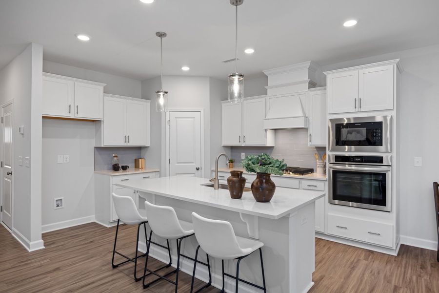 Representative furnished interior of a home built from the The Warren by Davidson Homes LLC in Gregory Village Townhomes, Lillington (Image 12).
