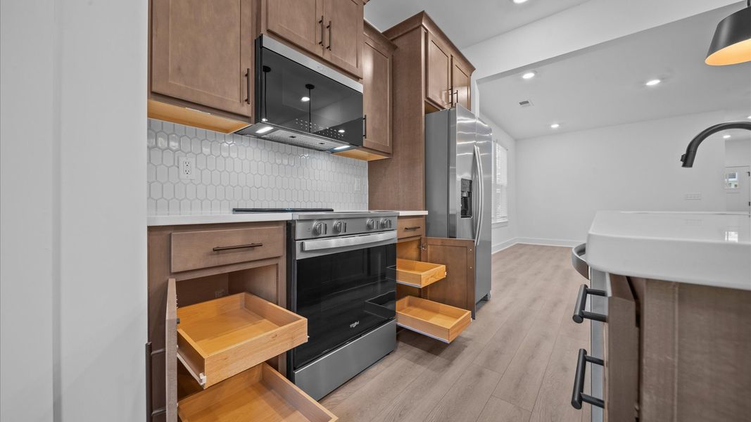 Furnished interior view inside a new home in Clayton Crossing, Arden (Image 16). Furnished interior view inside a new home in Clayton Crossing, Arden (Image 16).