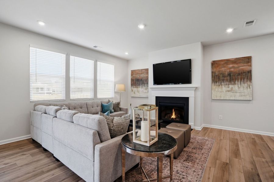 Furnished interior view inside a new home in Waxhaw Landing, Monroe (Image 10).