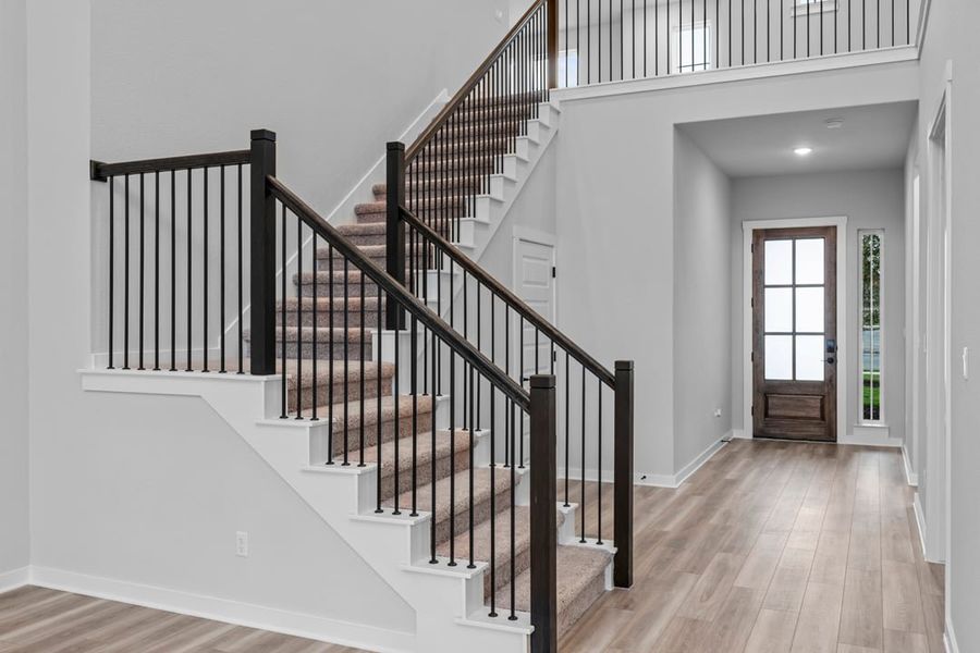 Spacious, unfurnished interior of a new home in Park Collection at Lariat, Liberty Hill (Image 21). Spacious, unfurnished interior of a new home in Park Collection at Lariat, Liberty Hill (Image 21).