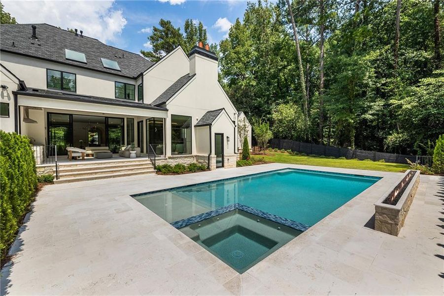 Exterior details and patio area of a home in , Sandy Springs (Image 4). Exterior details and patio area of a home in , Sandy Springs (Image 4).