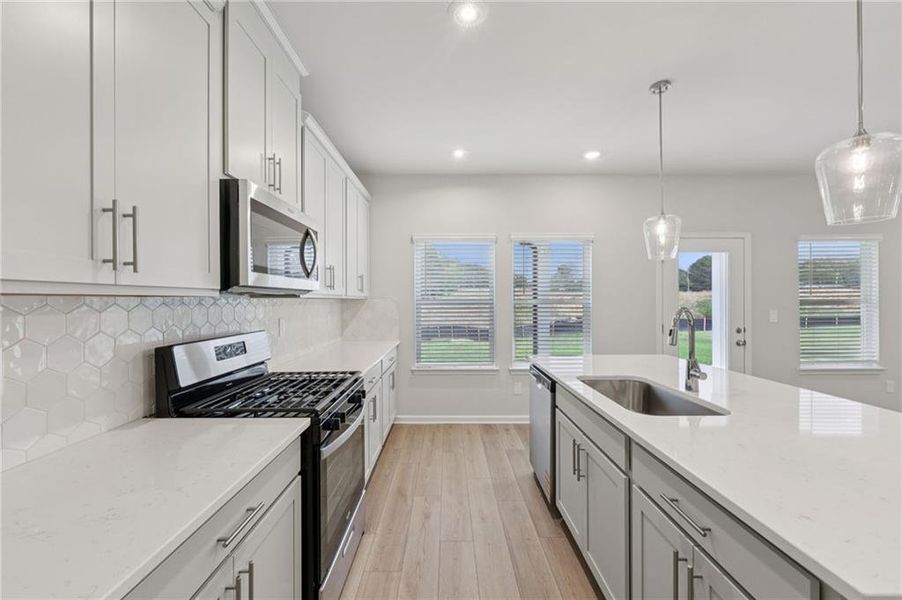 Furnished interior view inside a new home in Westmont Preserve, Powder Springs (Image 16).