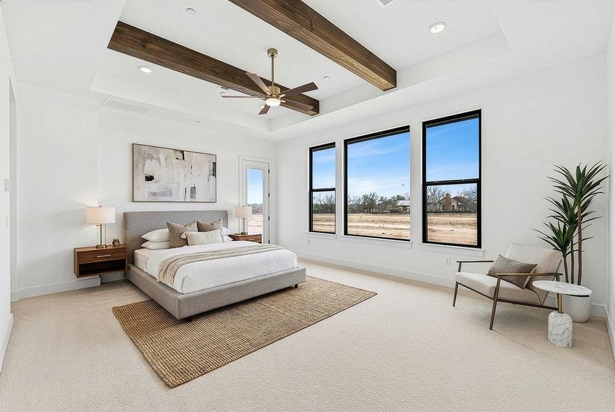 Furnished interior view inside a new home in Hilltop Ranch, Leander (Image 16).