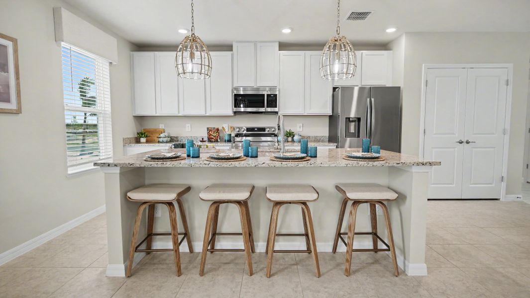 Furnished interior view inside a new home in Malabar Springs, Palm Bay (Image 8).