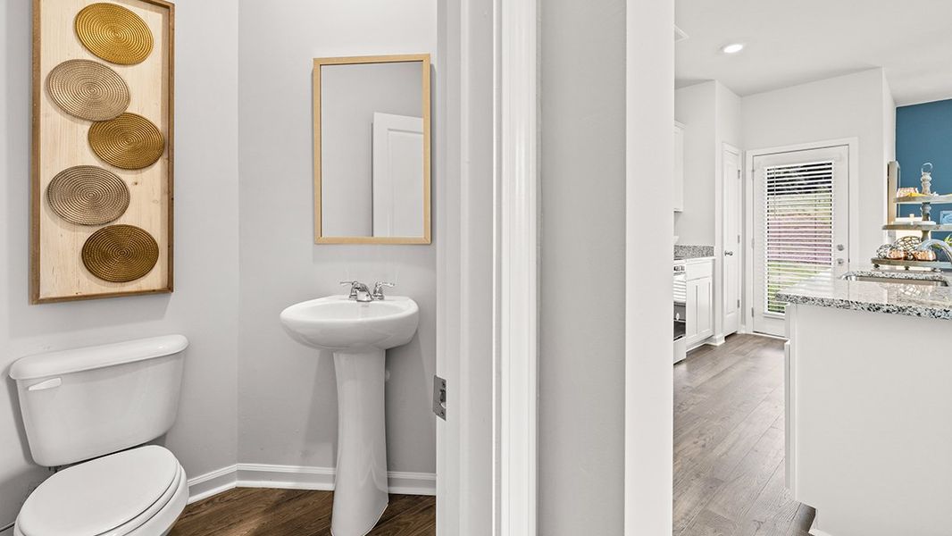 Representative furnished interior of a home built from the Maywood 3 by D.R. Horton in The Parish at Flat Rock Townhomes, Graniteville (Image 26).