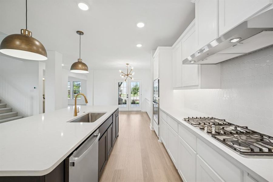 Furnished interior view inside a new home in Karis - Village Series, Crowley (Image 13). Furnished interior view inside a new home in Karis - Village Series, Crowley (Image 13).