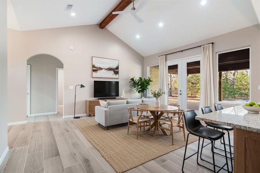 Furnished interior view inside a new home in , Powderly (Image 5). Furnished interior view inside a new home in , Powderly (Image 5).