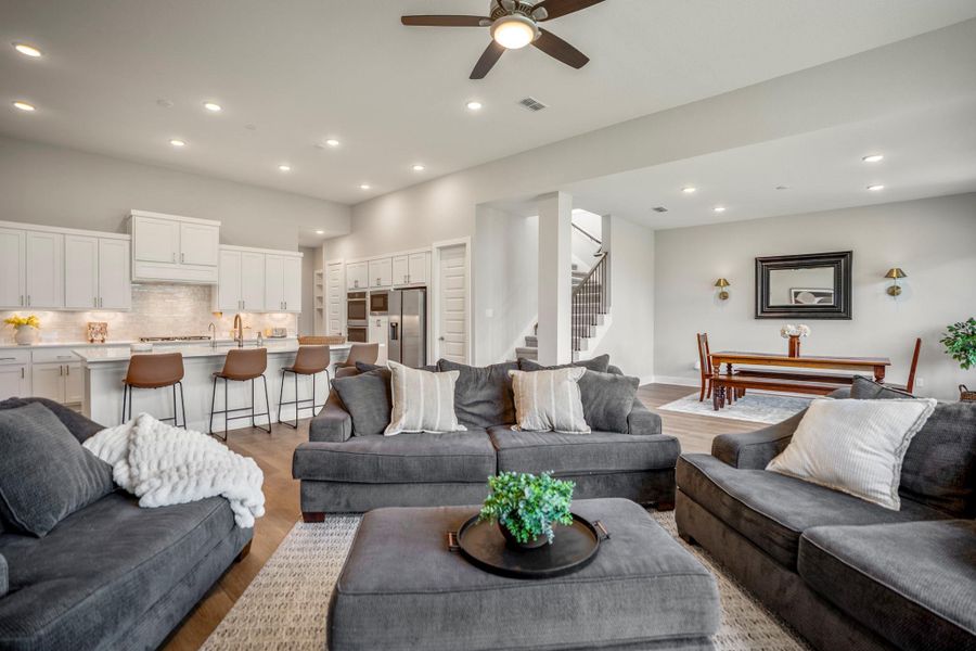 You can almost hear the laughter and conversation carrying through this beautiful home as everyone gathers around the kitchen island, settles into the family room and shares meals and stories in the dining area. Here, you’ll create the kind of everyday moments that make a house feel like home.