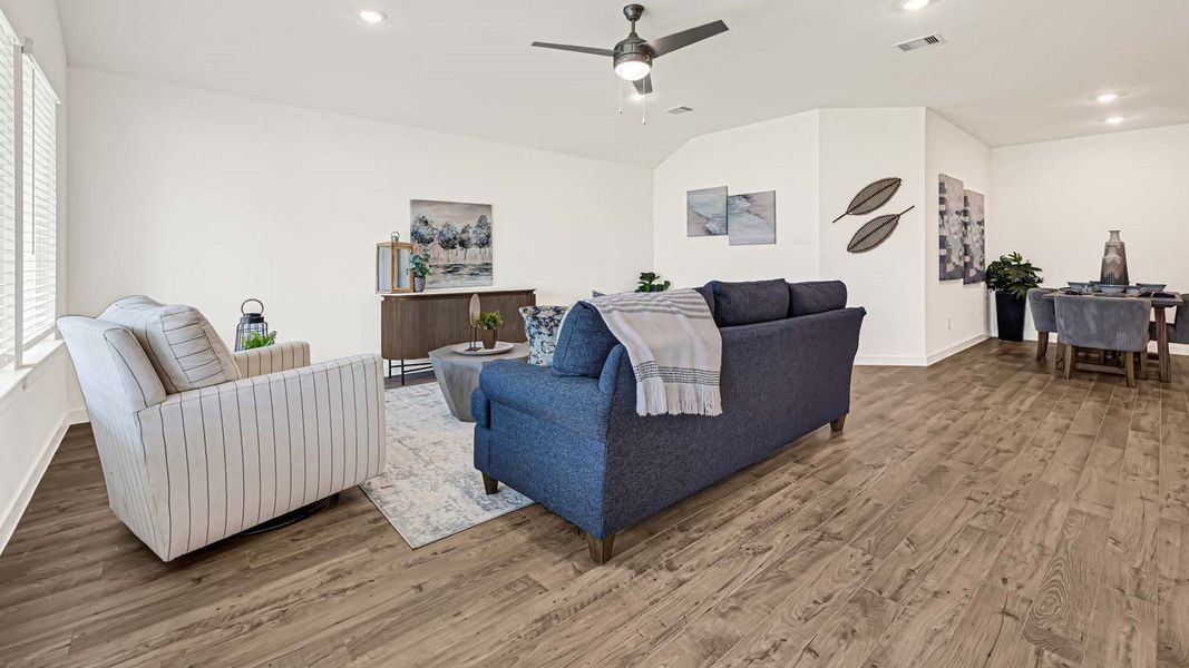 Furnished interior view inside a new home in Tamarron, Fulshear (Image 15).
