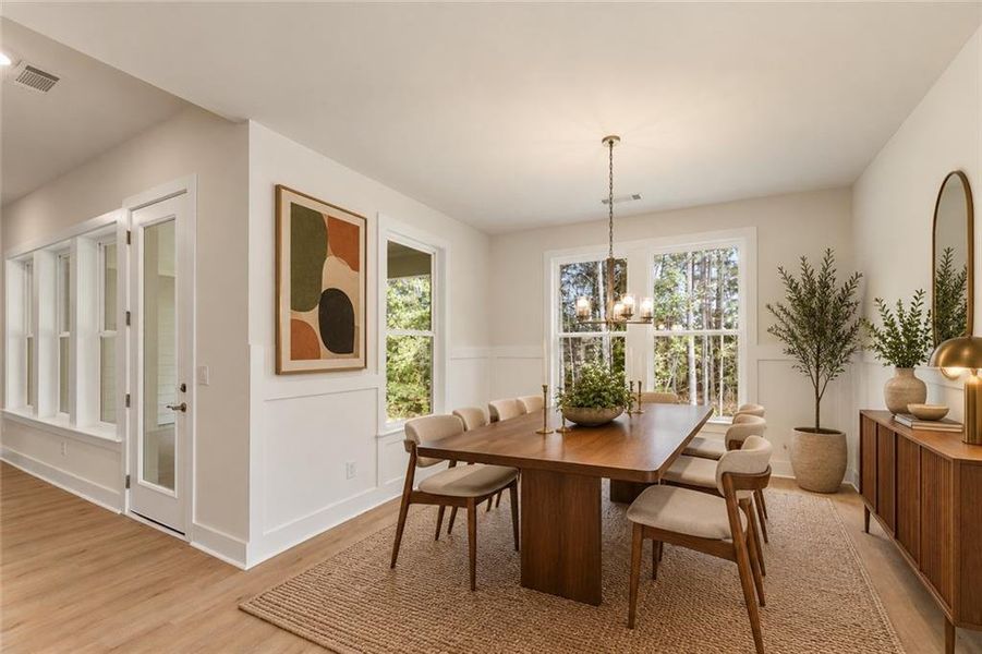 Furnished interior view inside a new home in Bay Creek Overlook, Loganville (Image 4).