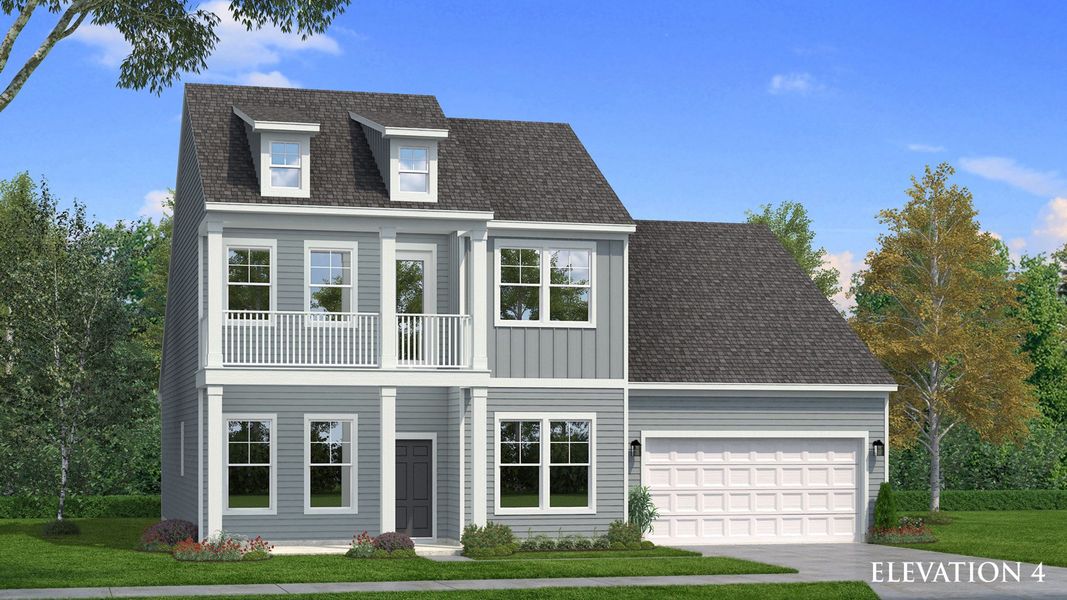 Representative exterior photo of a completed home built from the Elate II by DRB Homes in Marlon's Creek, Spring Hill, TN (Image 6).
