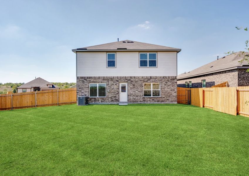 The Wilder has a fenced-in back yard. The Wilder has a fenced-in back yard.